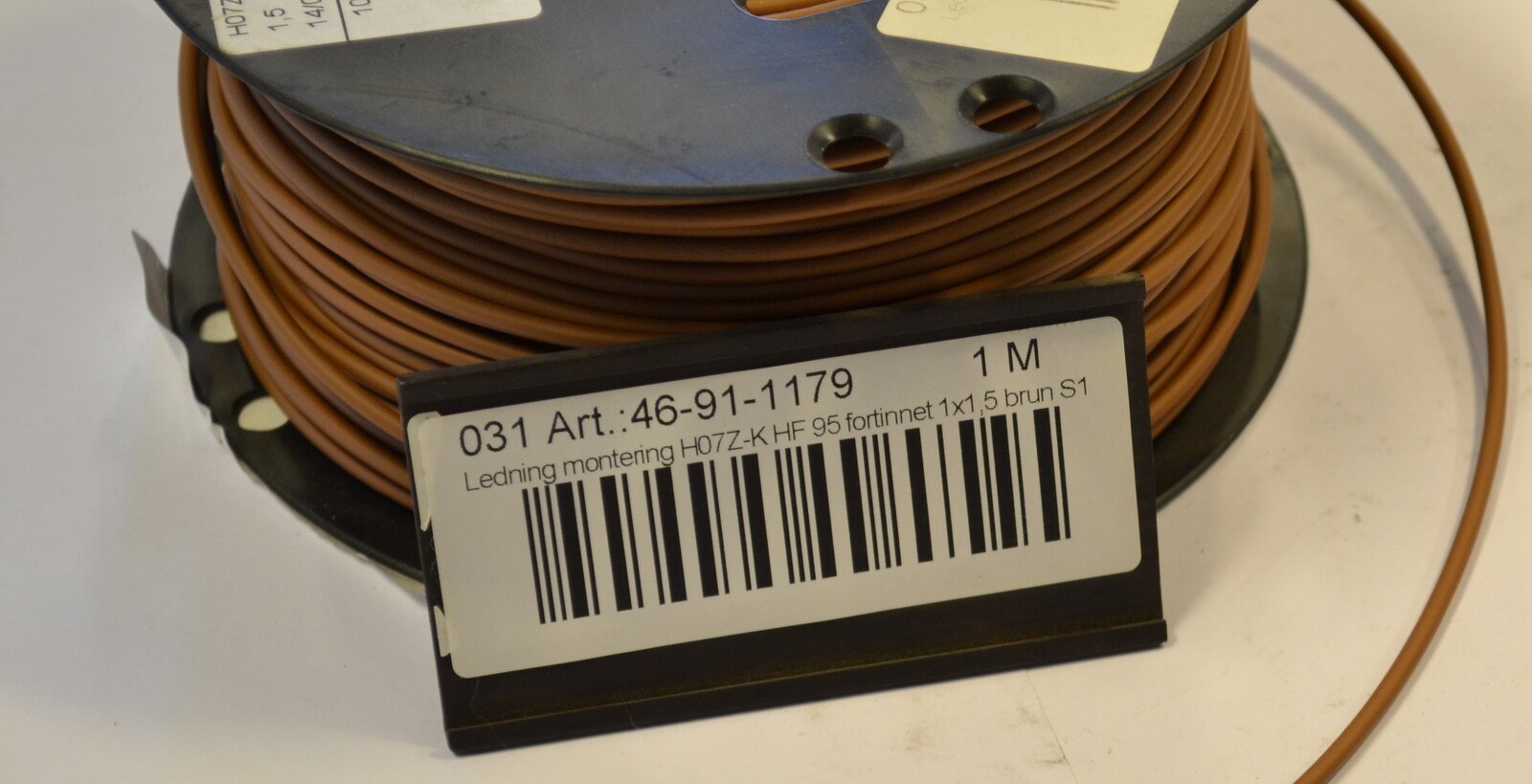 Cable H07Z-K HF 95 1x1.5 brown S100